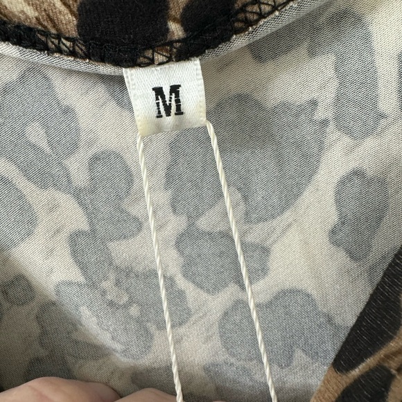 Auselily Women Maxi Dress Leopard Short Sleeve (Halloween Cat Ears Included) - Picture 4 of 6